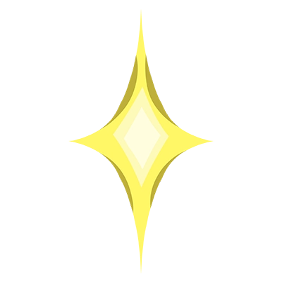 Dessin d'étoile brillante sur Procreate