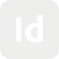 Icône InDesign blanc fond transparent