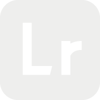 Icône Lightroom blanc fond transparent