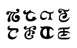 Propositions de monogrammes avec les lettres CT sur Illustrator