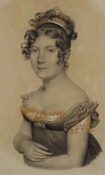 portrait d'une femme du 1er empire